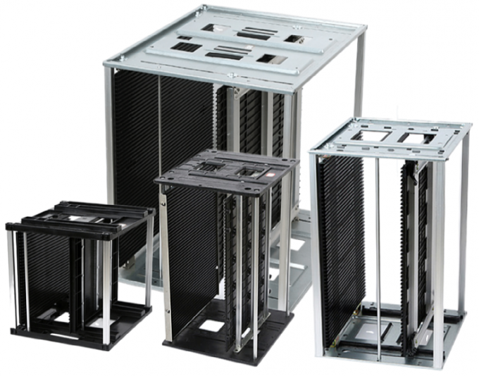 PCB Storage Cleanroom การหมุนเวียน ESD SMT ชั้นวางนิตยสาร Anti Static ...