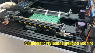 เครื่องเราเตอร์ PCBA PCB Depaneling อัตโนมัติเต็มรูปแบบพร้อมการรวบรวมถาดอัตโนมัติ
