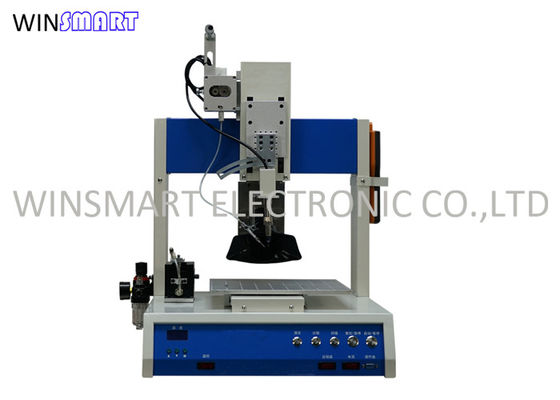 เครื่องบัดกรีหุ่นยนต์โต๊ะเดี่ยวหัวเดียวพร้อมระบบควบคุม PLC