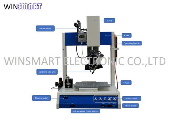 เครื่องเชื่อมหุ่นยนต์บัดกรี PCB 3 แกนอัตโนมัติ 110V