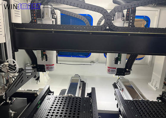 แม็กซ์ 100,000 RPM ความเร็วสูง โต๊ะคู่ Inline เครื่อง PCB Router ความแม่นยํา ±0.05mm