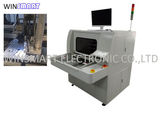 สองตารางเลื่อนเครื่องเราเตอร์ PCB Depaneling สำหรับอลูมิเนียม PCBA