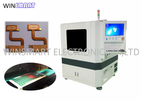 2μM ความแม่นยําการตั้งตําแหน่ง 400x400mm CCD Visual PCB ระบบตัดเลเซอร์