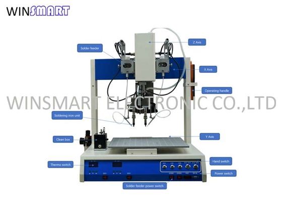 Stepper Motor Driven Double Head เครื่องบัดกรีหุ่นยนต์